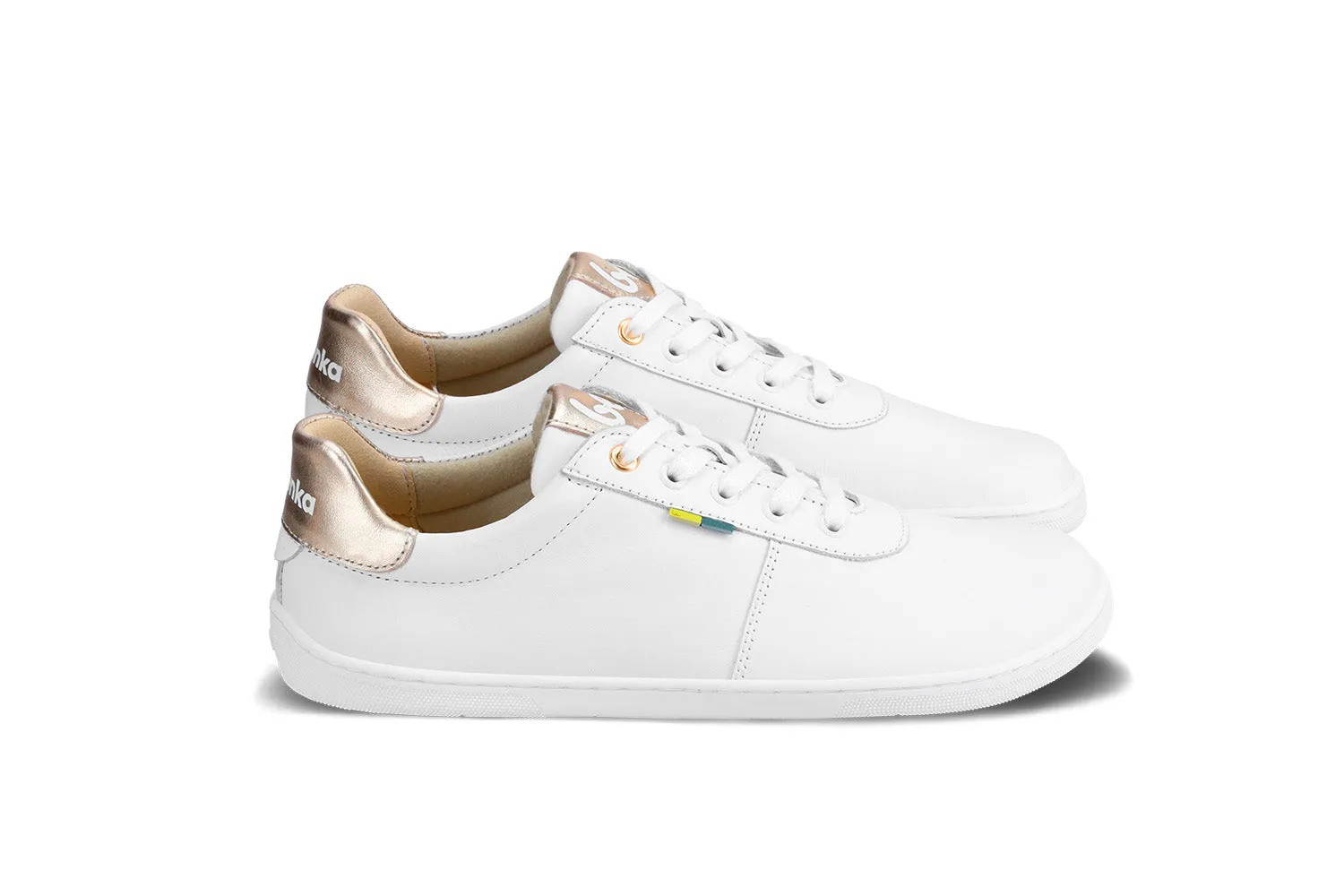 Barefoot Shoes Be Lenka Royale - White & Gold Clearance