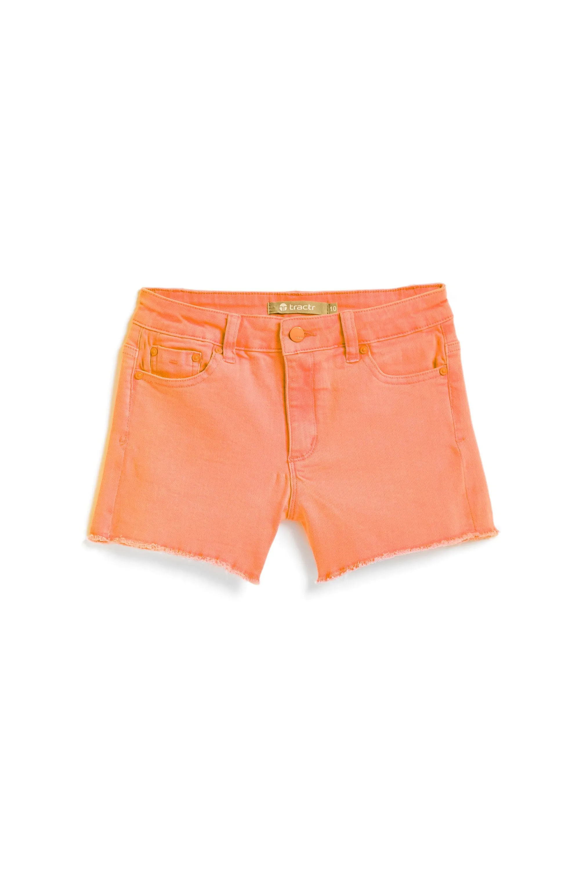 Brittany - Neon Color Fray Hem Shorts