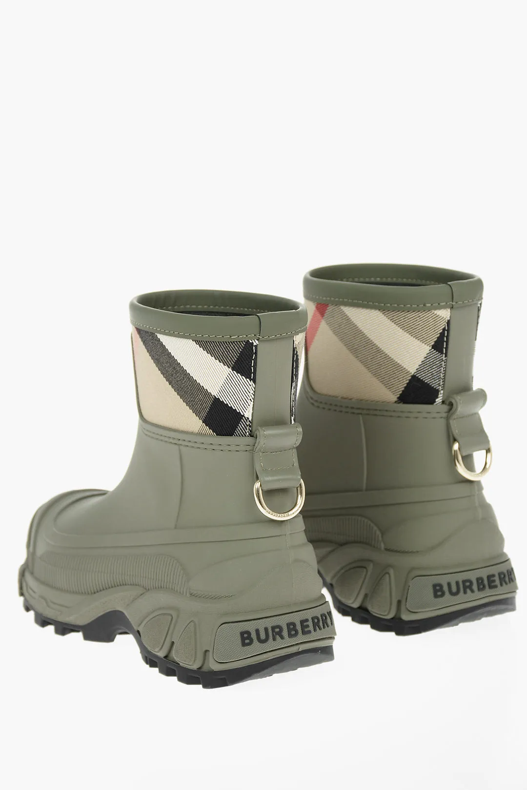 BURBERRY HOUSE CHECK RAIN BOOTS