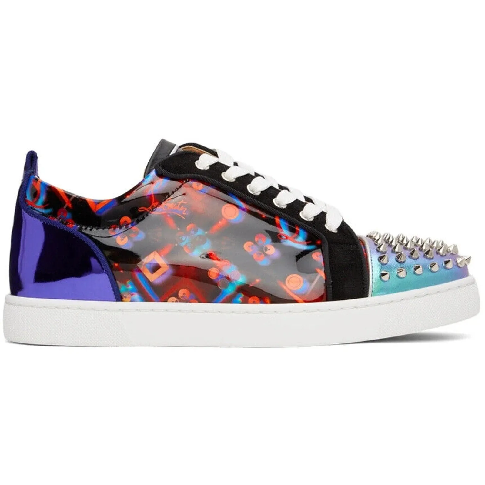 Christian Louboutin Louis Jr Spikes Orlato Low-Top Sneakers Multi