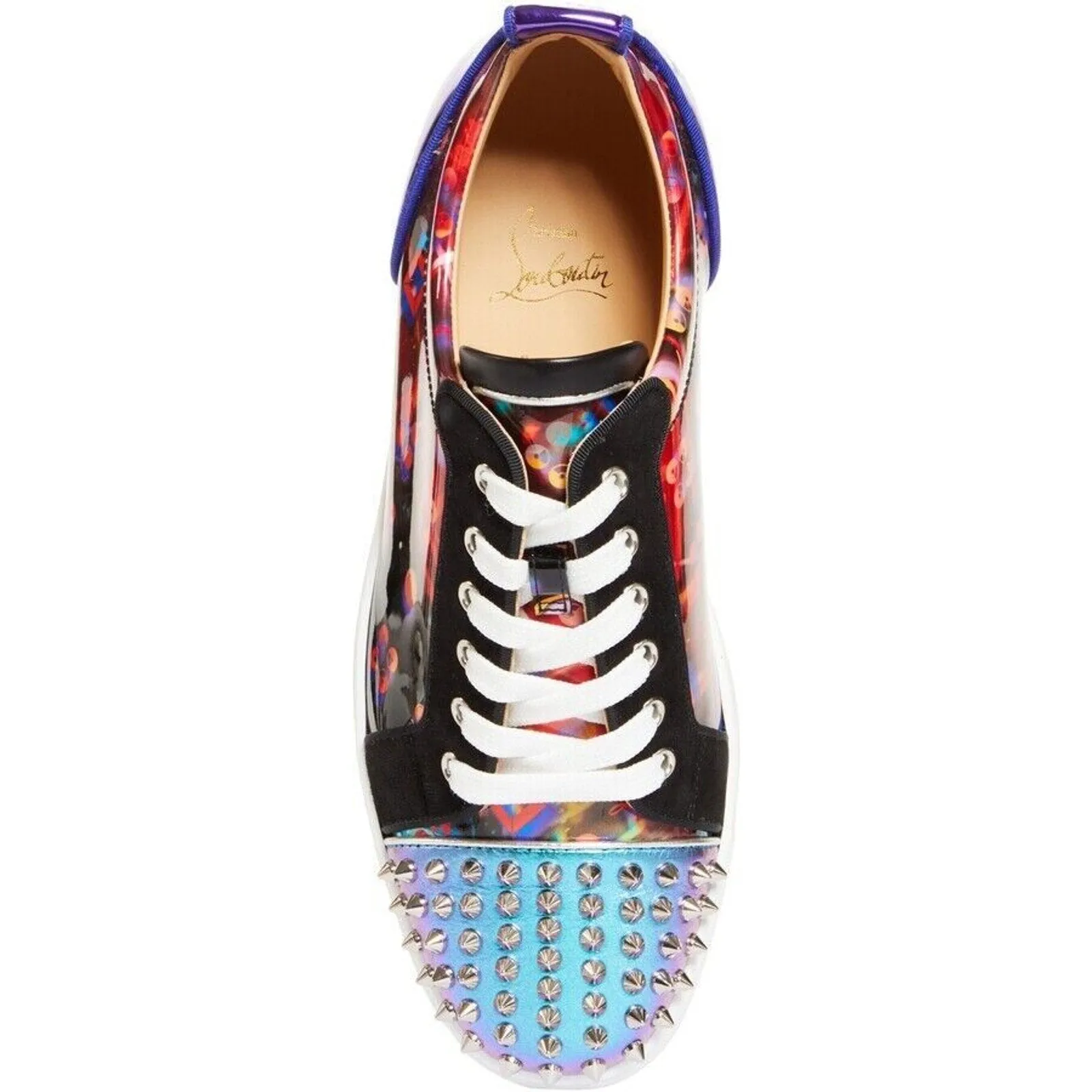 Christian Louboutin Louis Jr Spikes Orlato Low-Top Sneakers Multi