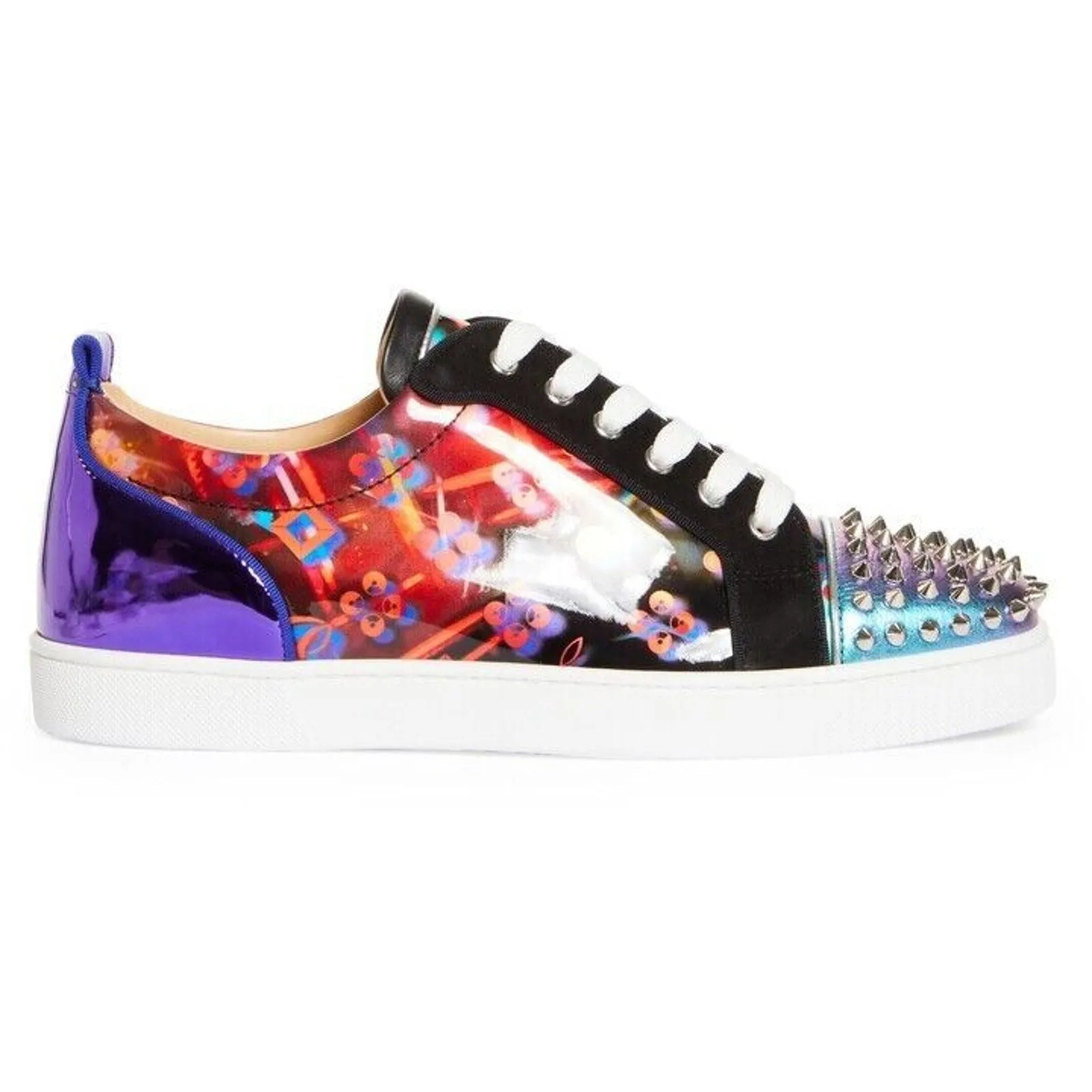 Christian Louboutin Louis Jr Spikes Orlato Low-Top Sneakers Multi