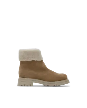 Dafna Shearling-Lined Suede Boots