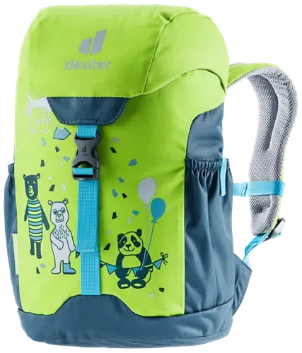 DEUTER Kinder-Rucksack <br> Schmusebär 8L<br> bequem & leicht<br> mit Brustgurt und herausnehmbarem Sitzkissen<br> ab ca. 3.5 Jahren 24-30cm Rückenlänge