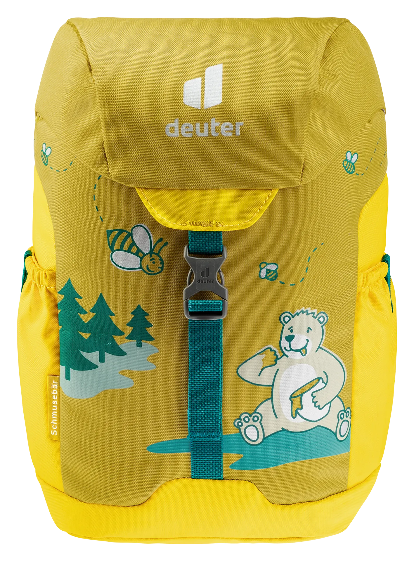 DEUTER Kinder-Rucksack <br> Schmusebär 8L<br> bequem & leicht<br> mit Brustgurt und herausnehmbarem Sitzkissen<br> ab ca. 3.5 Jahren 24-30cm Rückenlänge