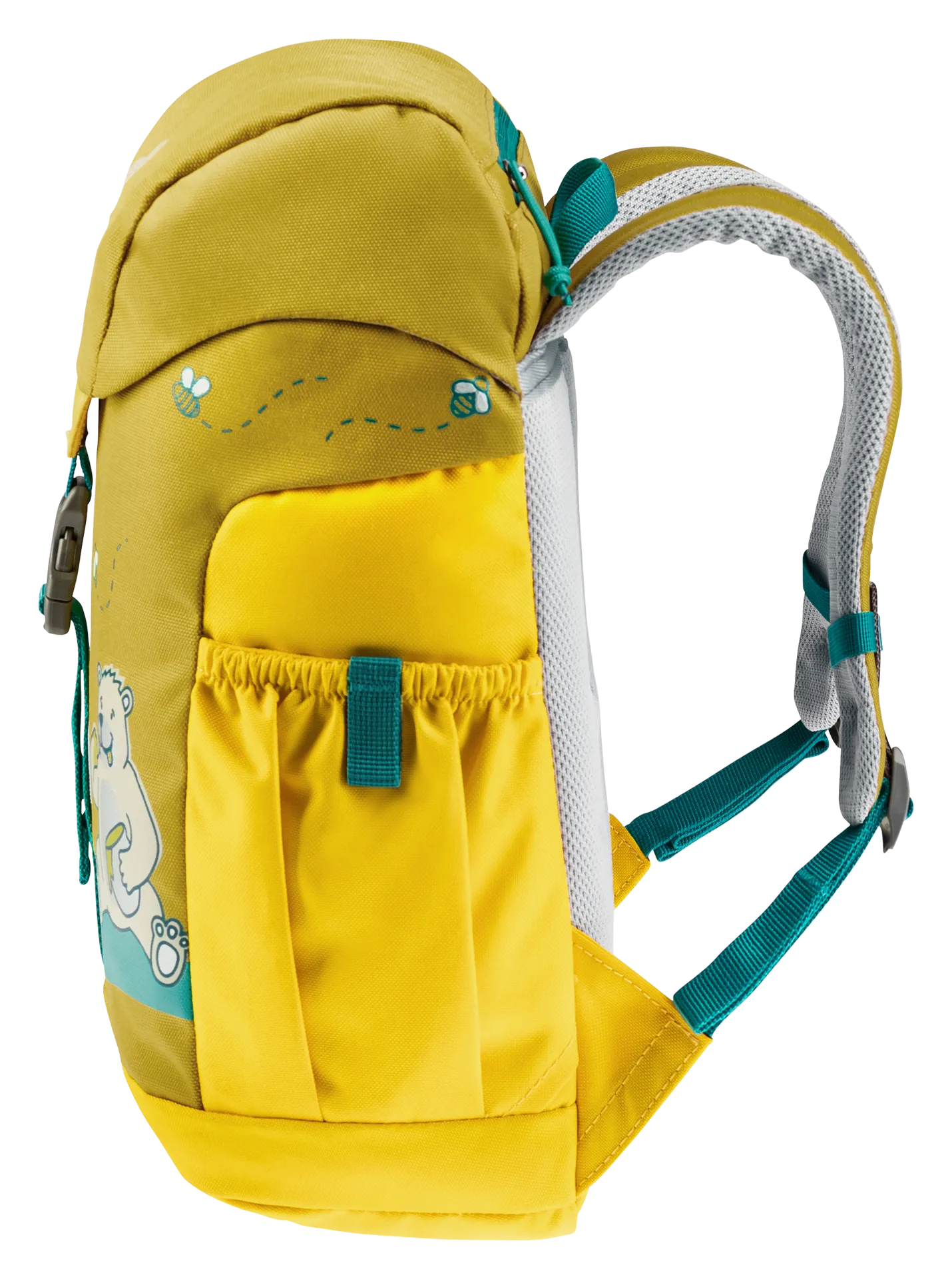 DEUTER Kinder-Rucksack <br> Schmusebär 8L<br> bequem & leicht<br> mit Brustgurt und herausnehmbarem Sitzkissen<br> ab ca. 3.5 Jahren 24-30cm Rückenlänge