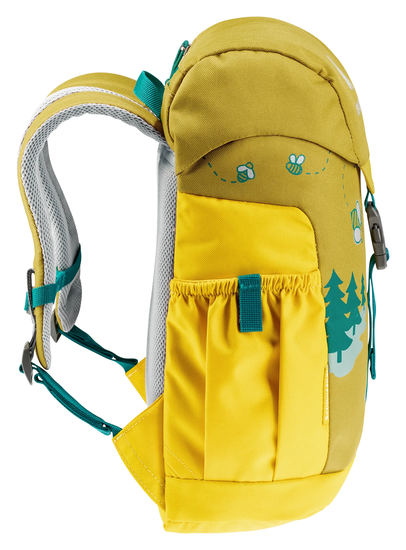 DEUTER Kinder-Rucksack <br> Schmusebär 8L<br> bequem & leicht<br> mit Brustgurt und herausnehmbarem Sitzkissen<br> ab ca. 3.5 Jahren 24-30cm Rückenlänge