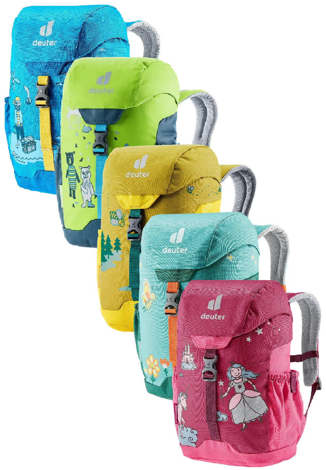 DEUTER Kinder-Rucksack <br> Schmusebär 8L<br> bequem & leicht<br> mit Brustgurt und herausnehmbarem Sitzkissen<br> ab ca. 3.5 Jahren 24-30cm Rückenlänge