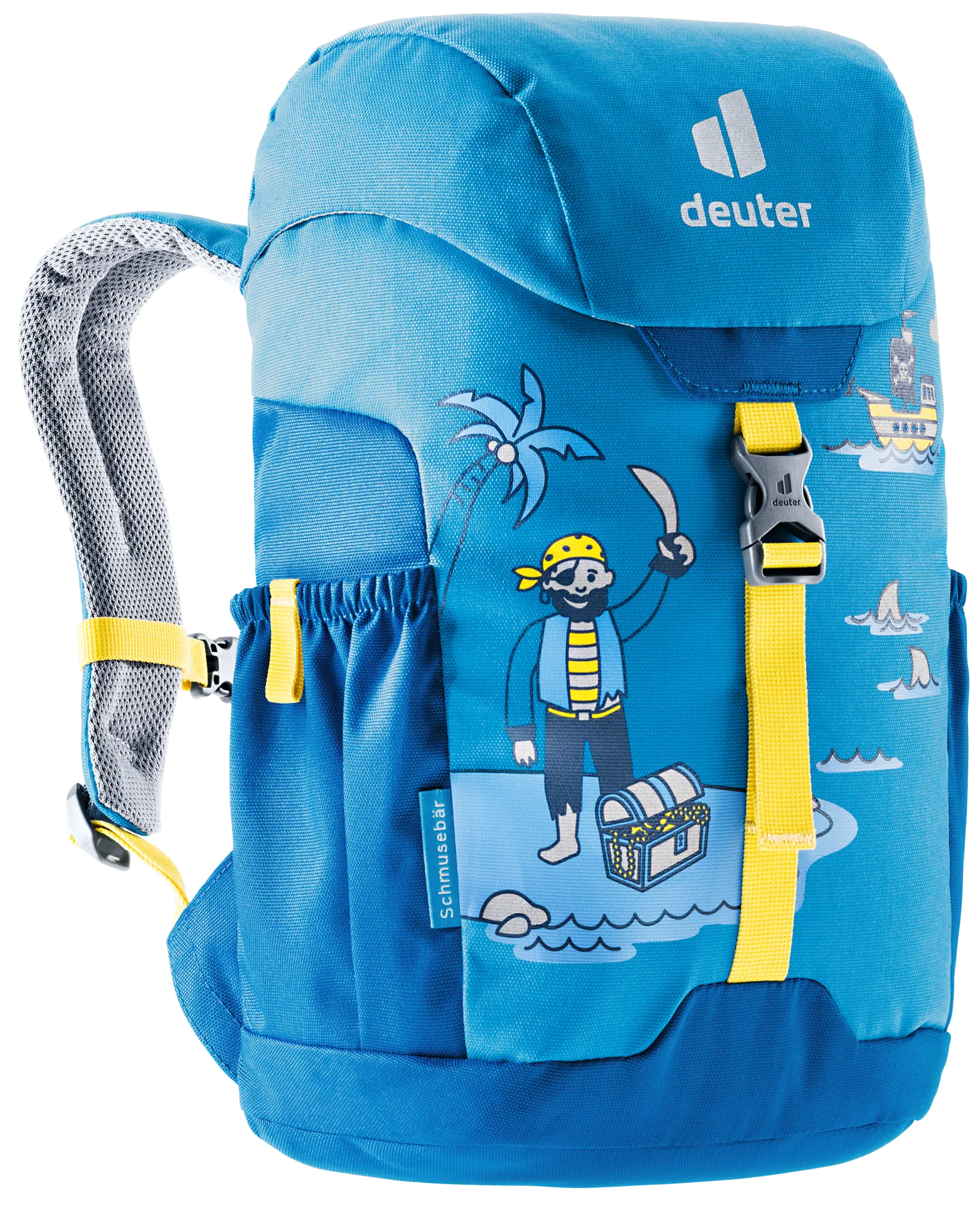 DEUTER Kinder-Rucksack <br> Schmusebär 8L<br> bequem & leicht<br> mit Brustgurt und herausnehmbarem Sitzkissen<br> ab ca. 3.5 Jahren 24-30cm Rückenlänge