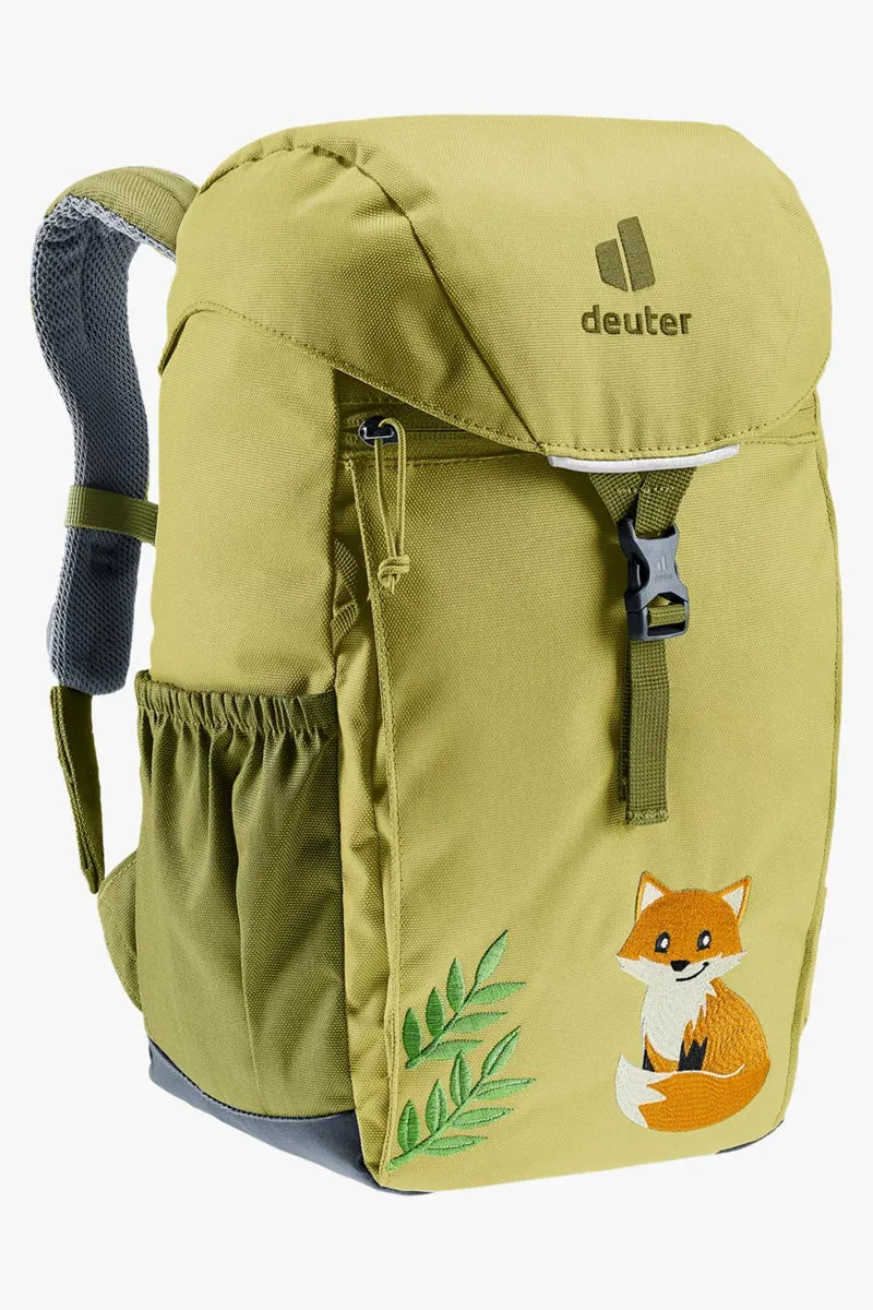 DEUTER Kinder-Rucksack <br> Waldfuchs 10L<br> bequem & leicht<br> mit Brustgurt, herausnehmbarem Sitzkissen und Regenhülle<br> ab ca. 3.5 Jahren 24-30cm Rückenlänge