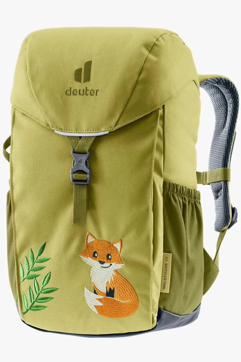 DEUTER Kinder-Rucksack <br> Waldfuchs 10L<br> bequem & leicht<br> mit Brustgurt, herausnehmbarem Sitzkissen und Regenhülle<br> ab ca. 3.5 Jahren 24-30cm Rückenlänge