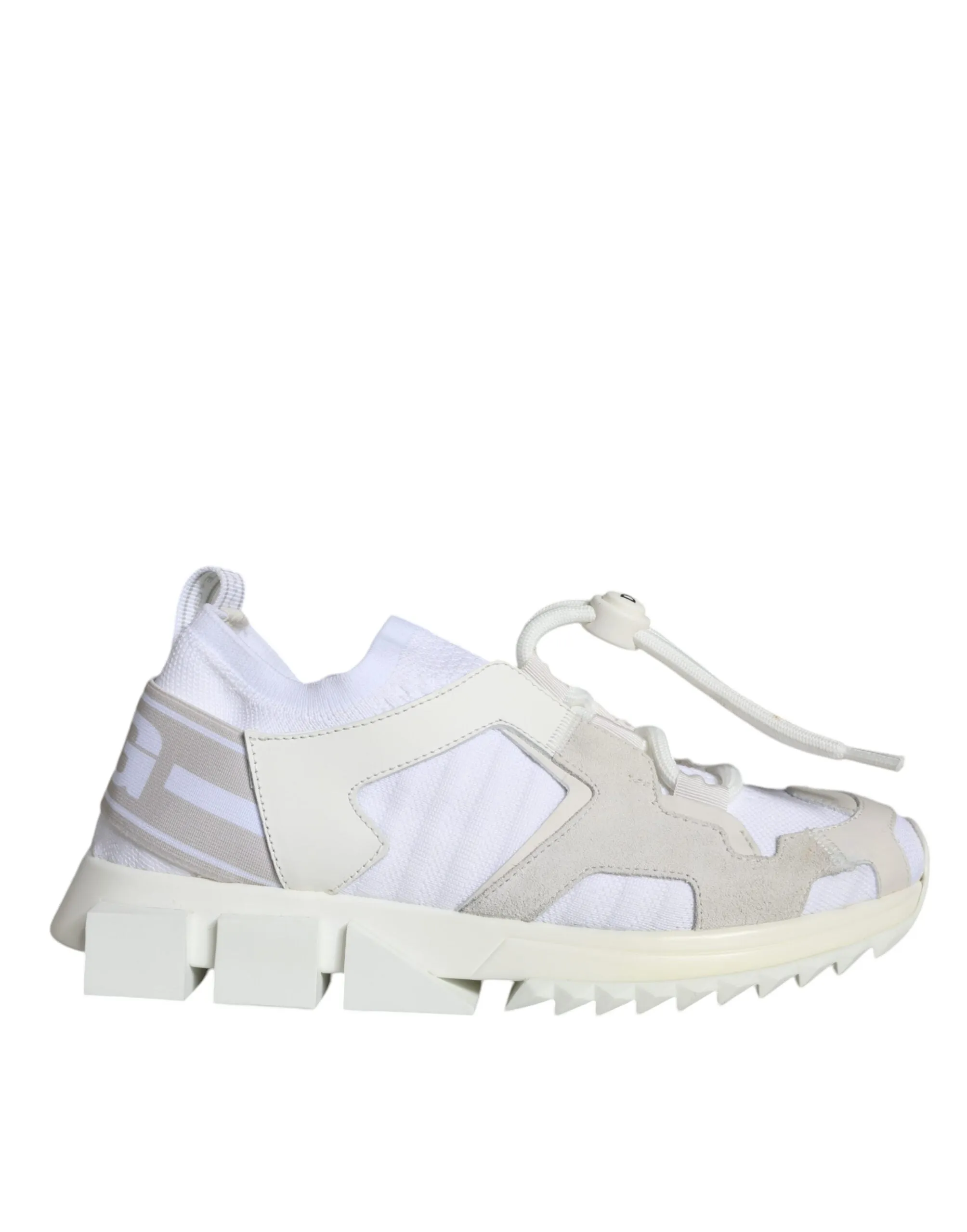 Dolce & Gabbana White Mesh Sorrento Trekking Sneakers Shoes