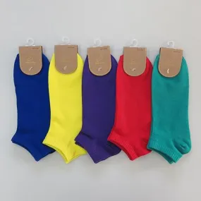 Men Vivid Color Sneaker Socks