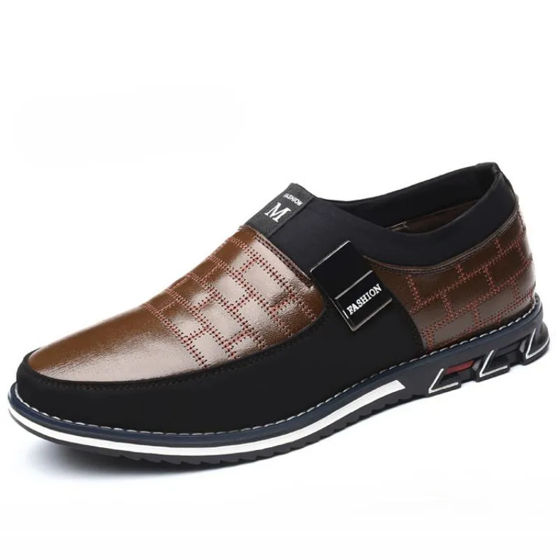 Men's Casual Genuine Leather Loafers | Plus Size