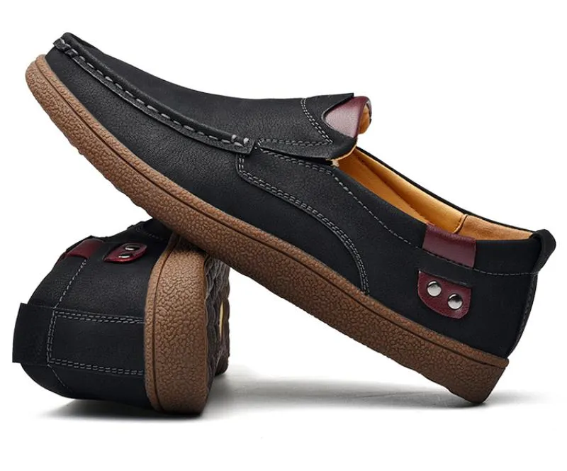 Men's Casual Genuine Leather Slip-Ons