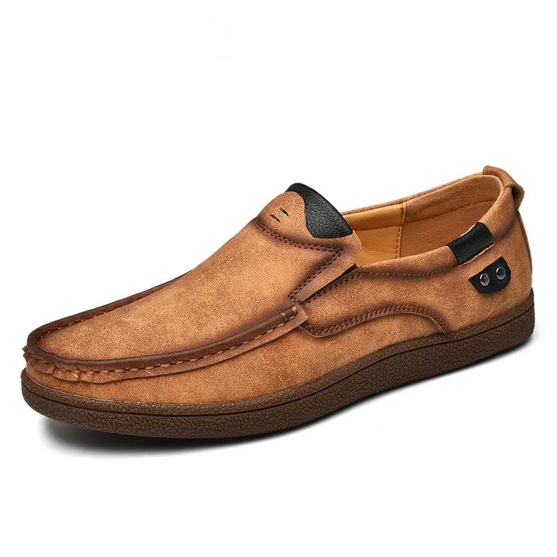 Men's Casual Genuine Leather Slip-Ons