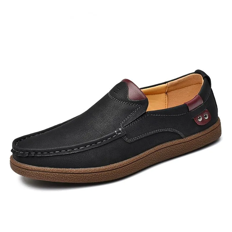 Men's Casual Genuine Leather Slip-Ons