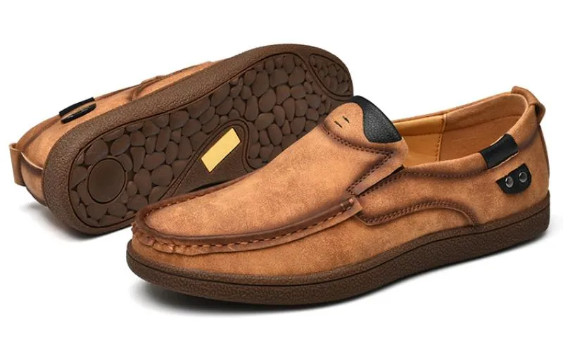 Men's Casual Genuine Leather Slip-Ons