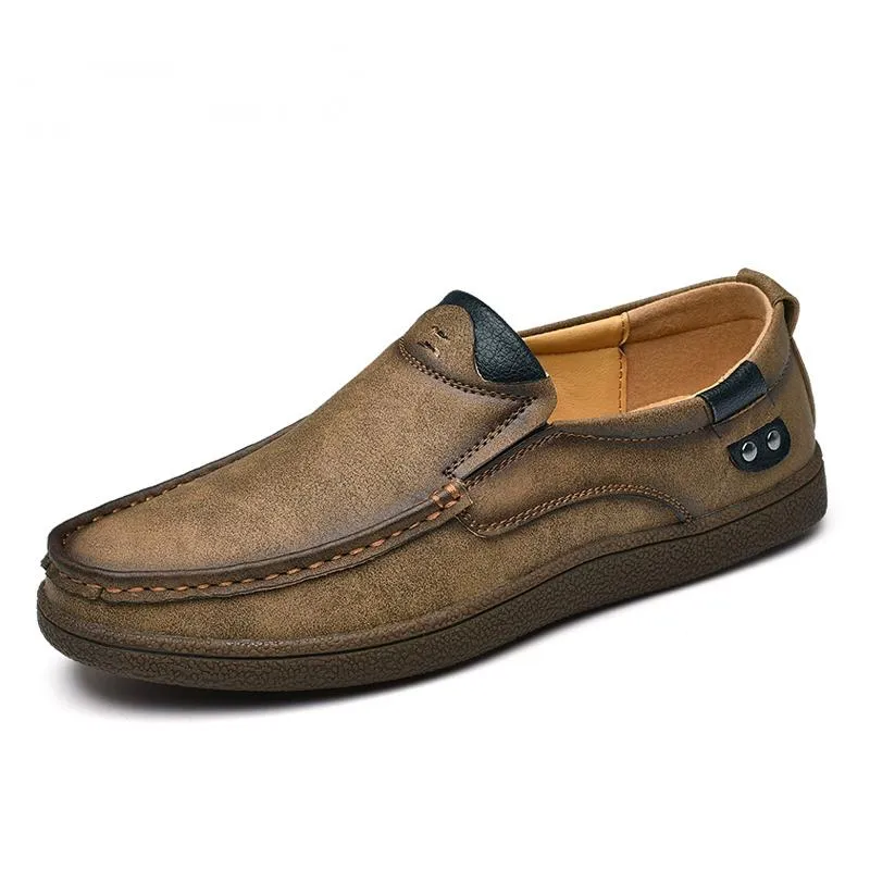 Men's Casual Genuine Leather Slip-Ons