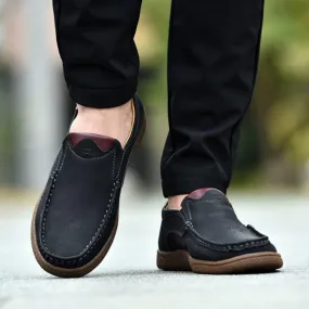 Men's Casual Genuine Leather Slip-Ons