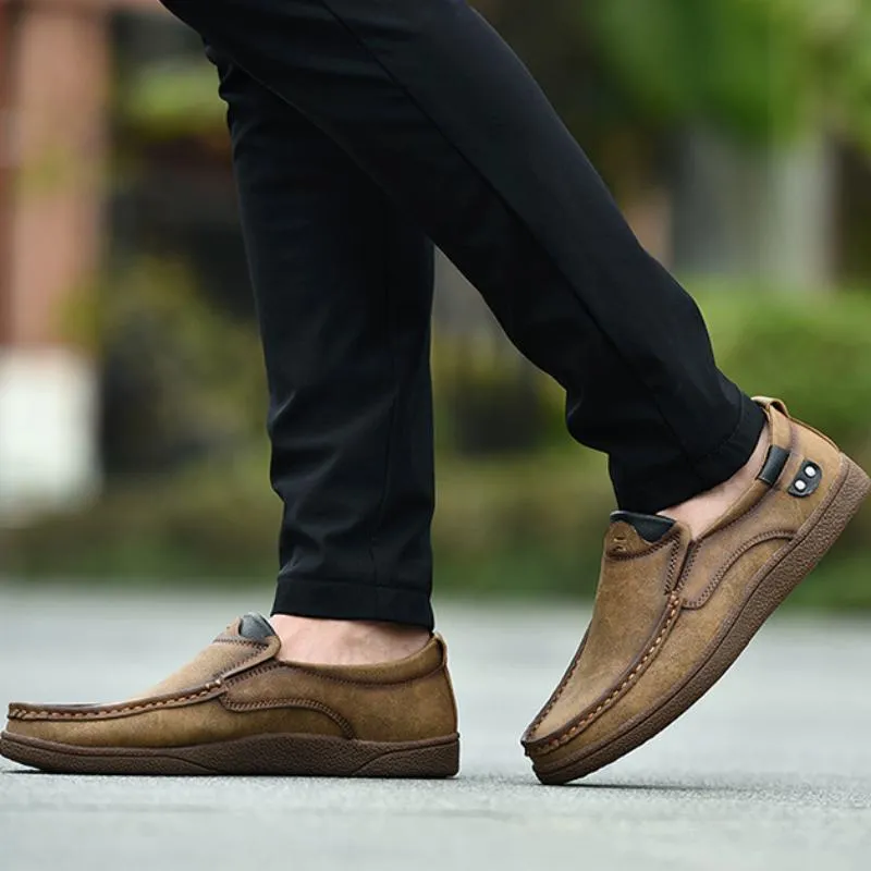 Men's Casual Genuine Leather Slip-Ons