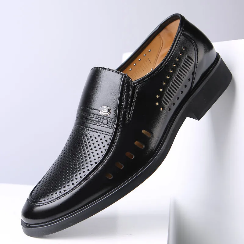 Men's Genuine Leather Breathable Dress Shoes