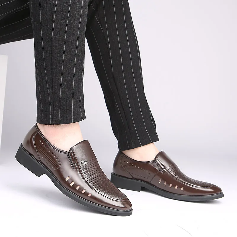 Men's Genuine Leather Breathable Dress Shoes