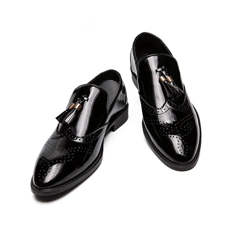 Men's Leather Dress Shoes With Tassels