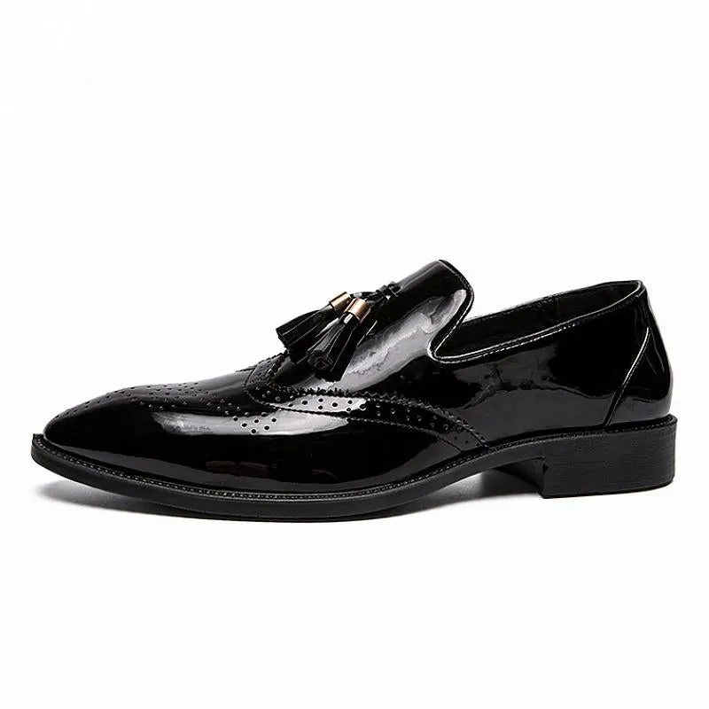 Men's Leather Dress Shoes With Tassels