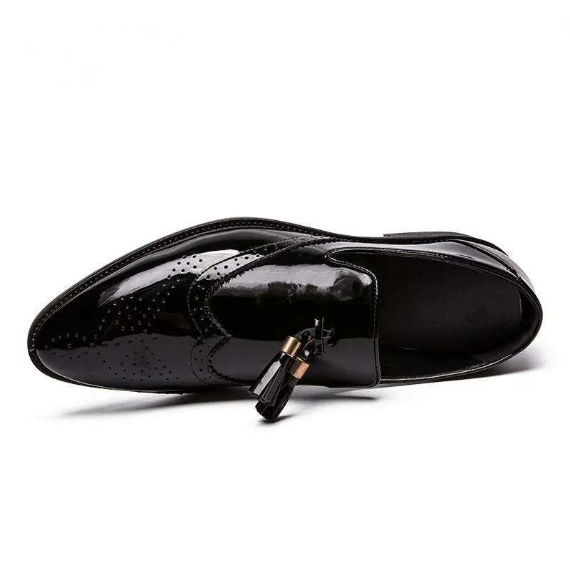 Men's Leather Dress Shoes With Tassels