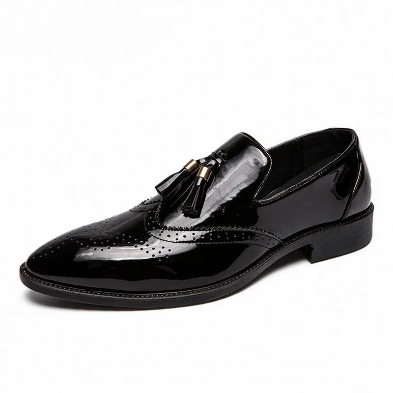 Men's Leather Dress Shoes With Tassels