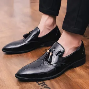 Men's Leather Dress Shoes With Tassels