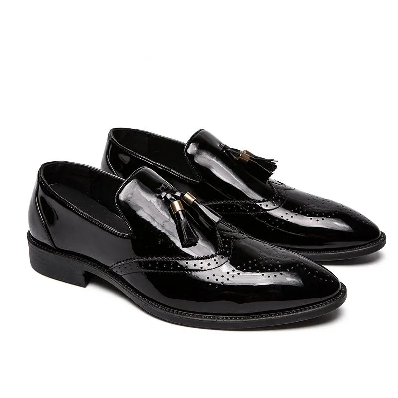 Men's Leather Dress Shoes With Tassels