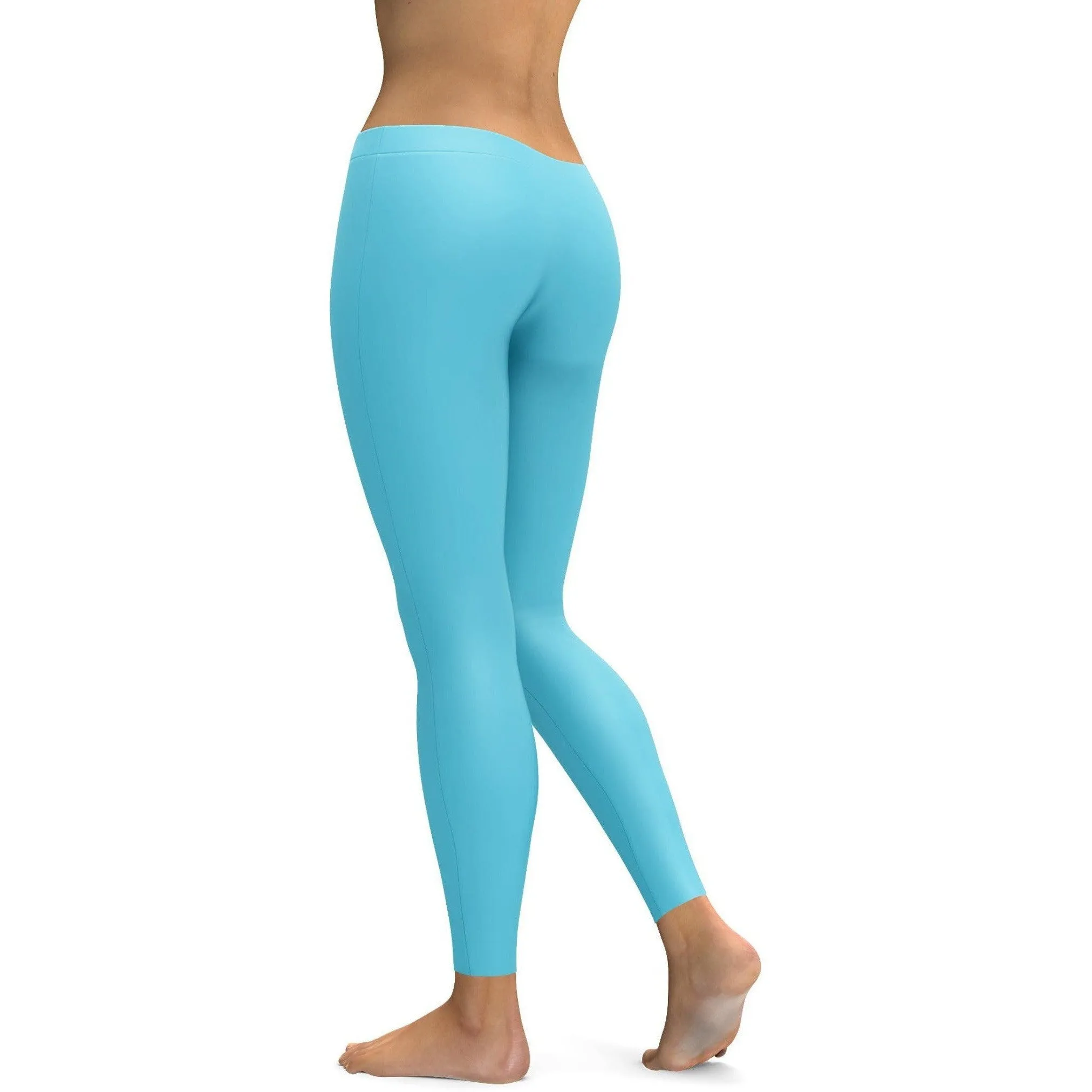 Solid Baby Blue Leggings