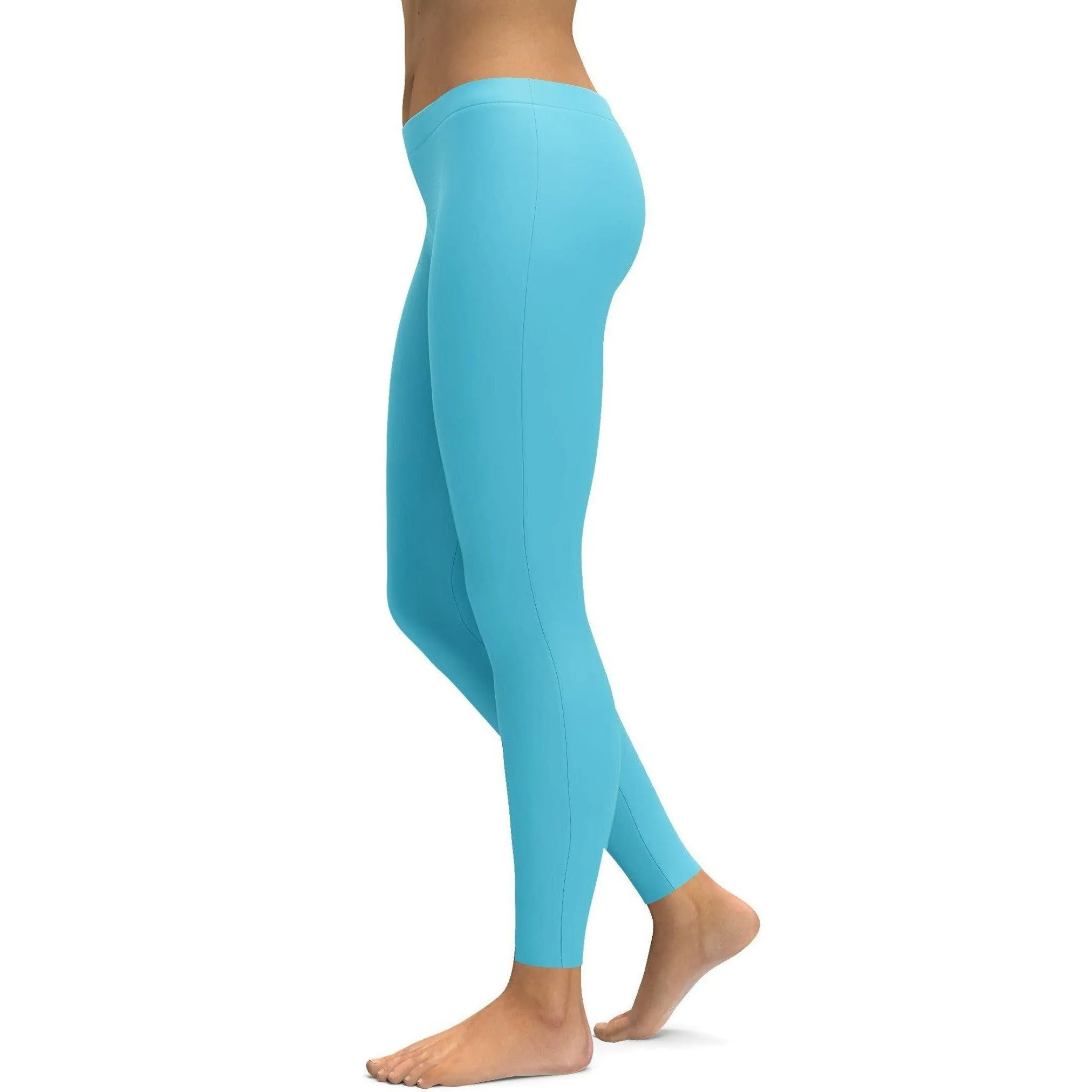 Solid Baby Blue Leggings