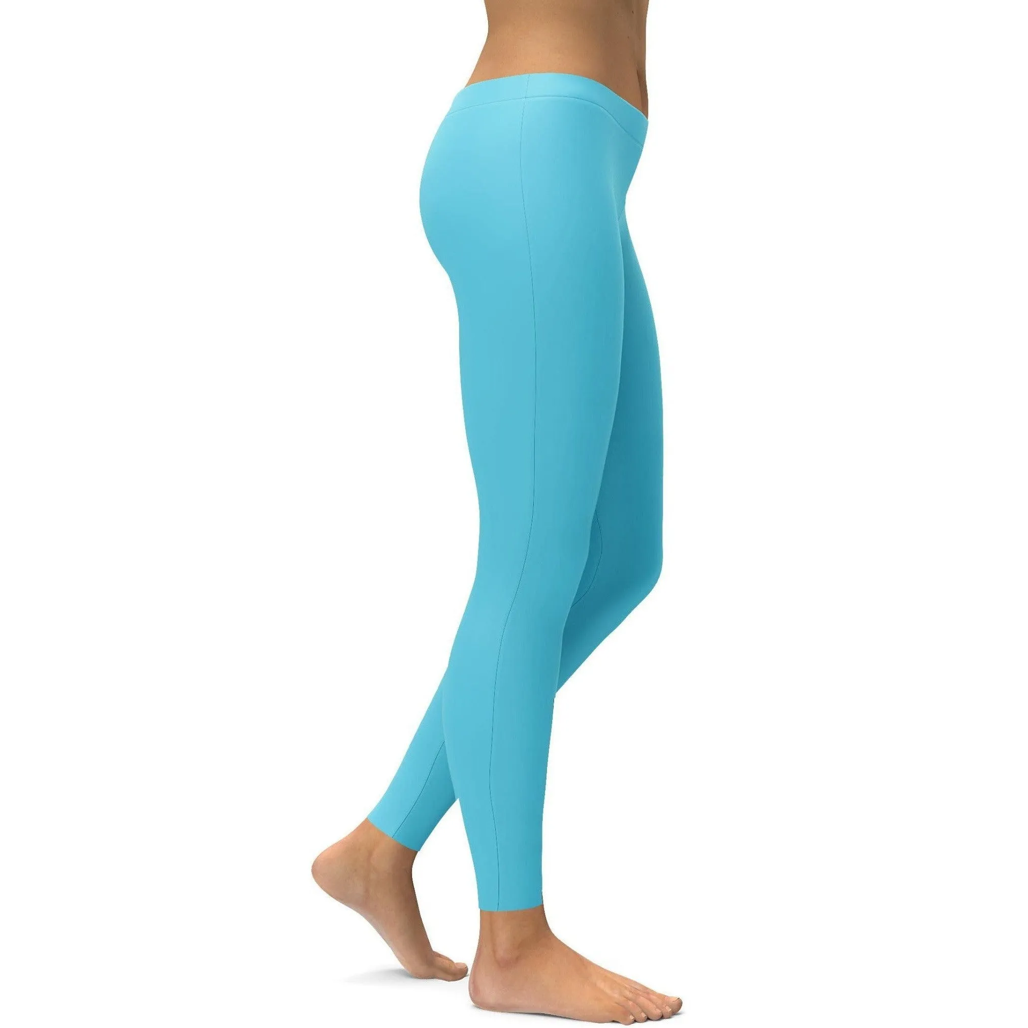 Solid Baby Blue Leggings