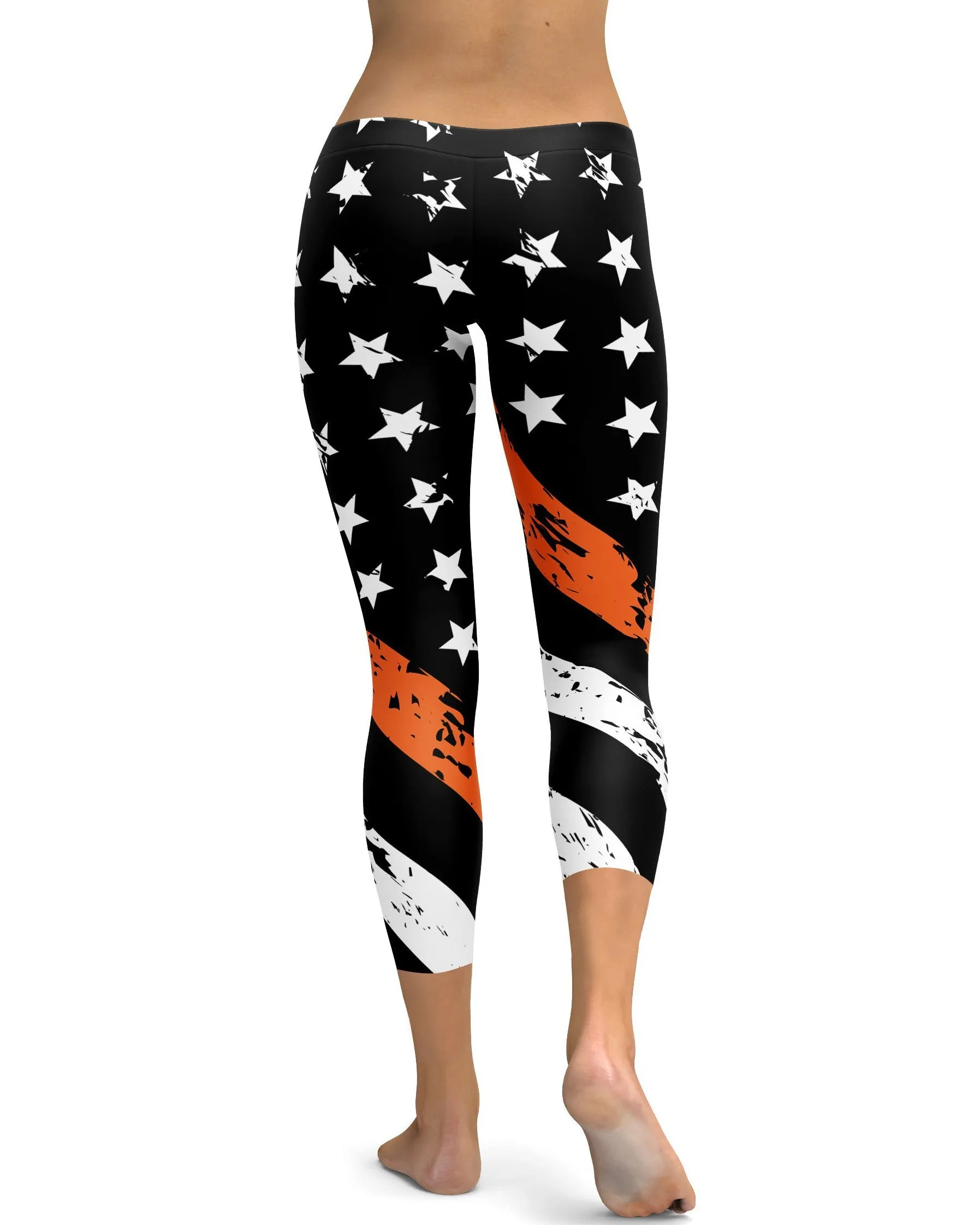 Thin Orange Line Capris