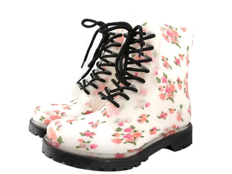 Women's Autumn Rubber Ankle Rain Boots